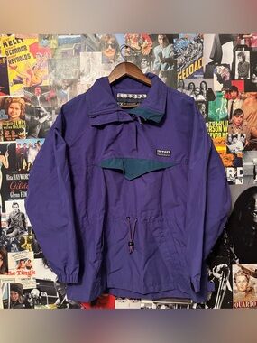 Men's Purple Pullover Ski Jacket